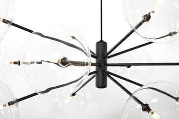 BREATH - Crystal floor lamp with metal base by Tonin Casa - view 3
